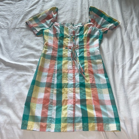 English Factory Plaid Mini Dress - Picture 1 of 4